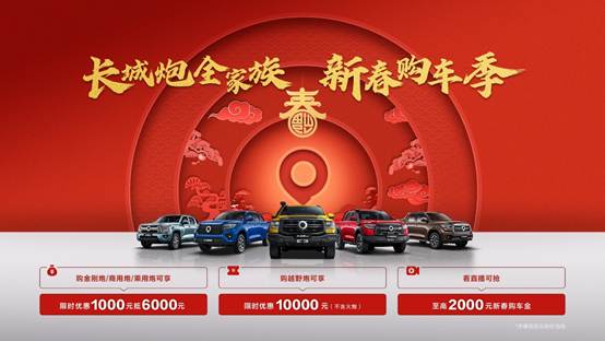 蝉联中国皮卡销冠长城皮卡1月全球销售突破1.5万辆