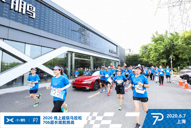 小鹏P7＂2020线上超级马拉松＂ 北京及上海站线下迷你赛顺利举办