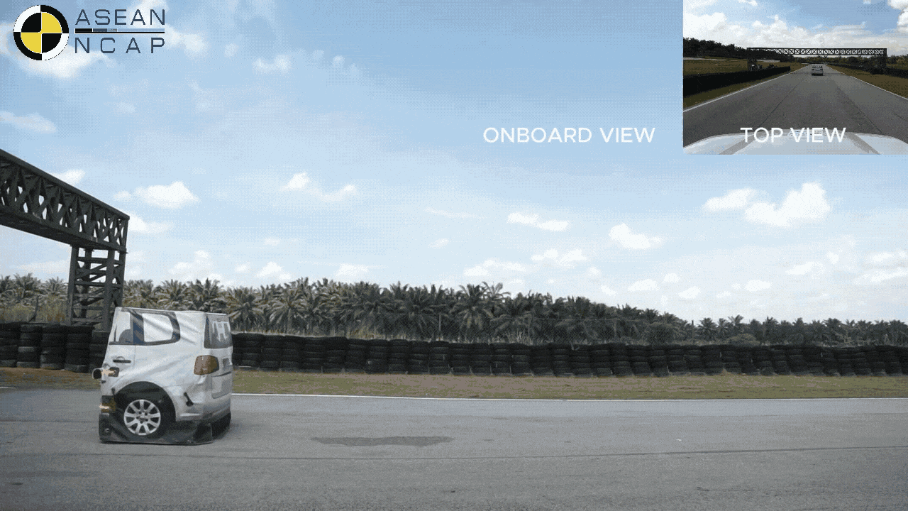 影酷车辆追尾自动紧急制动系统测试