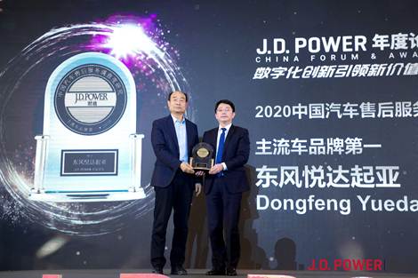 说明: 东风悦达起亚荣获J.D.Power售后服务满意度主流车品牌第一