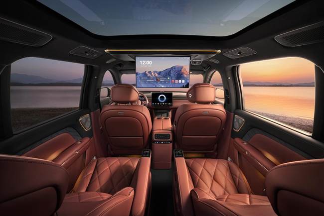 岚图泰山后排大内饰  rgb 